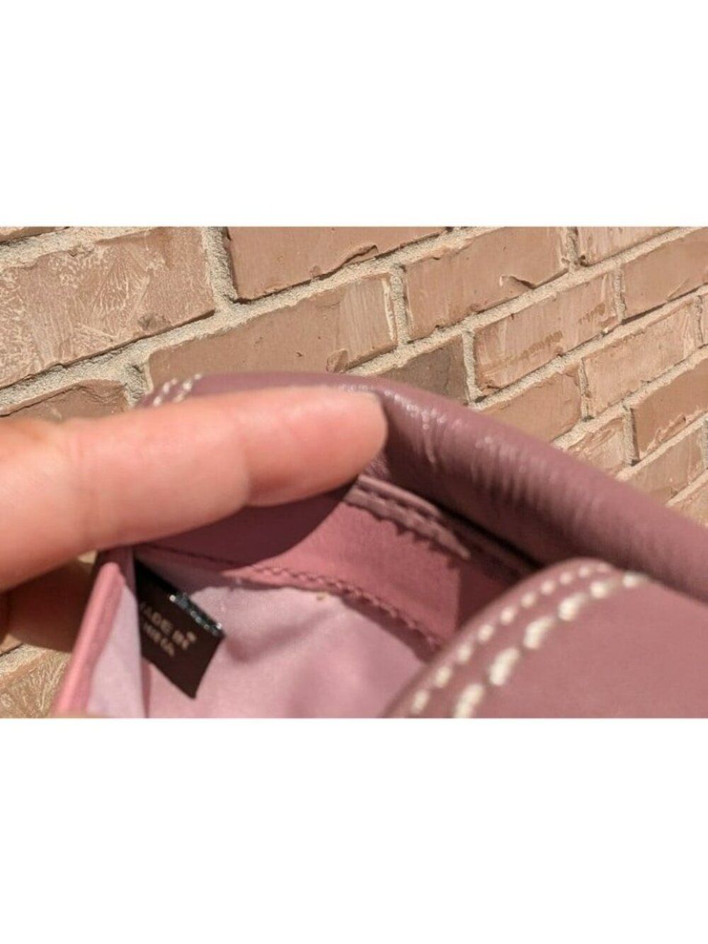 Vintage Y2K Coach Smooth Leather Trifold Turn Lock Wallet Clutch Mauve/Purple? - Picture 7 of 9